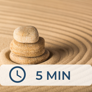 Pictures of sand and rocks for 5 minute meditation